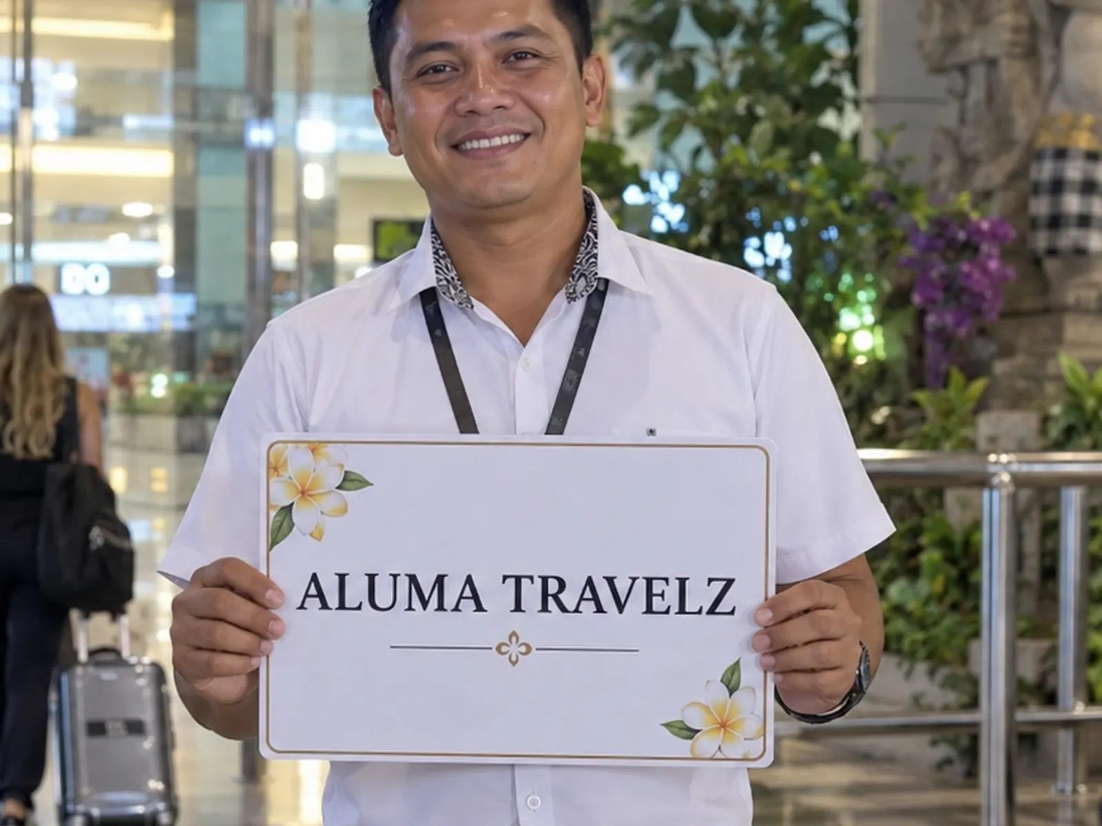 Airport welcome in Bali